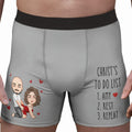 Father's Day Gifts, To Do List Naughty Couple Valentine's Day Anniversary Gift For Husband, Boyfriend - Personalized Men's Boxer Brief