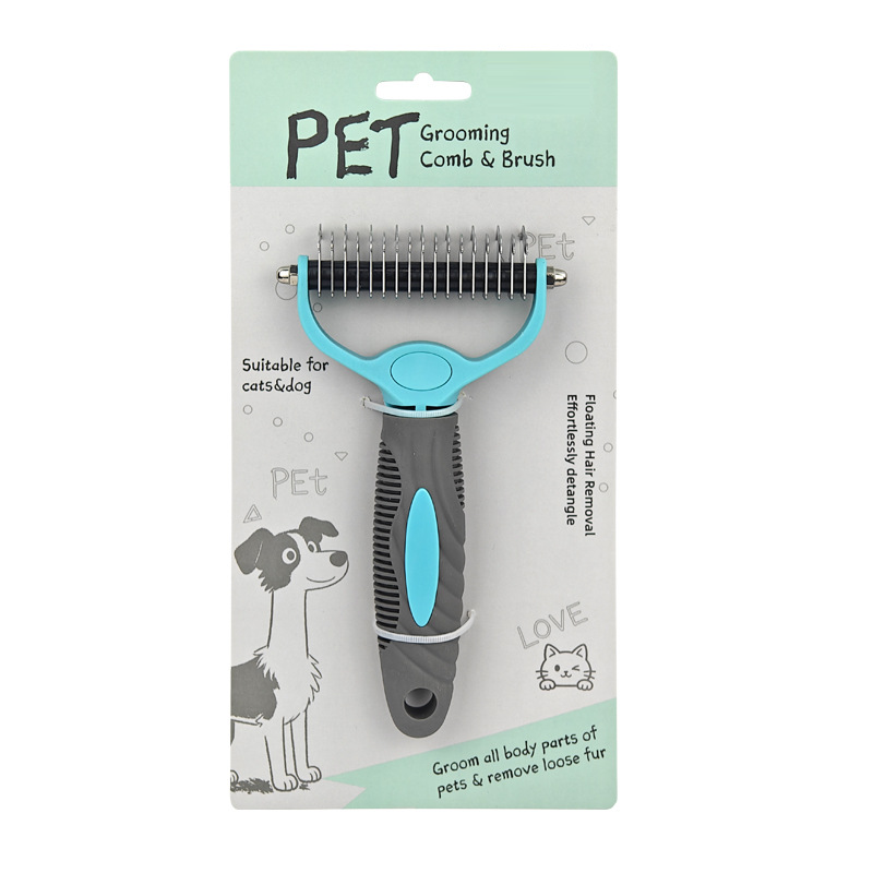 😎Buy 2, Get 1 Free ✨ Double-Sided Grooming Comb for Dogs and Cats! 🐾