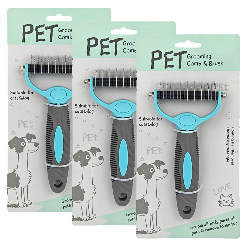 😎Buy 2, Get 1 Free ✨ Double-Sided Grooming Comb for Dogs and Cats! 🐾